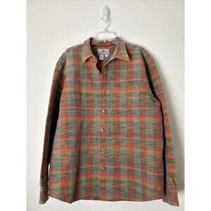 THE TERRITORY AHEAD Mens SZ XL Long Sleeve Button Down Shirt Plaid Cotton